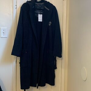 ROBERT GRAHAM BLACK HOODED ROBE NWT SIZE:SMALL
